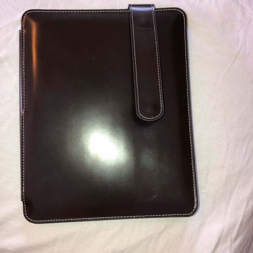 Original IPad case /Dark Brown pleather
